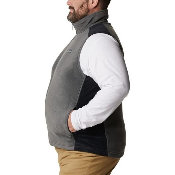 Columbia Men's Fleece‎ Zip-Up Vest Green Black XL - Picture 3 of 15